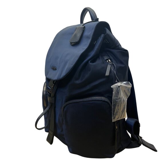 Tumi Women’s Navy Nylon With Multiple Pockets Versatile Stylish Design Backpack - Picture 2 of 15